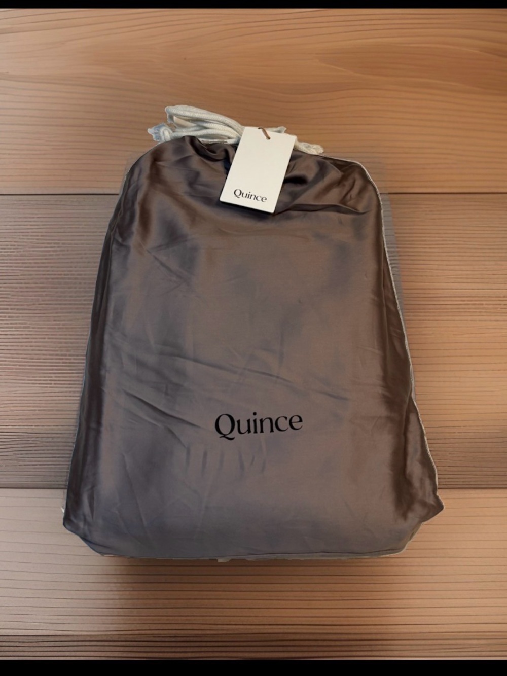 Quince Signature Giza Cotton Sateen Duvet Cover - King/Cali King - Stone